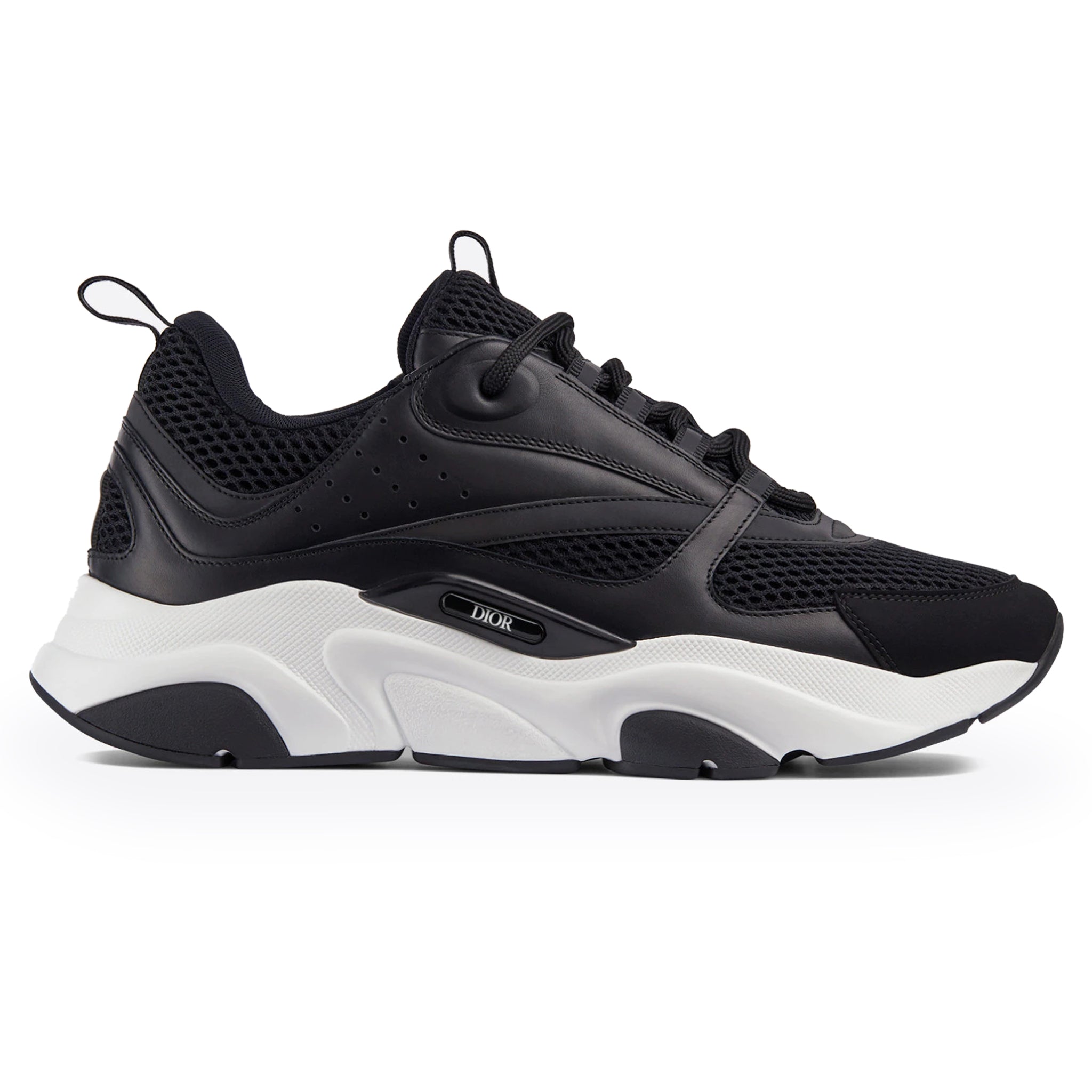 Side View of Dior B22 Black And White Trainer (Mark On The Toe) 3SN231ZHM_H960